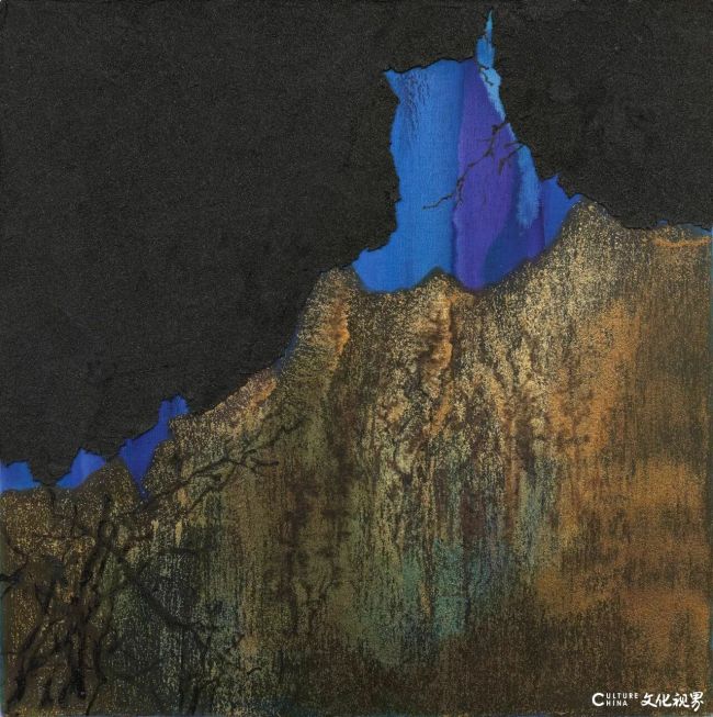 黄祺·写意油画丨材料叠起的肌理，是游魂写给自然的心笺