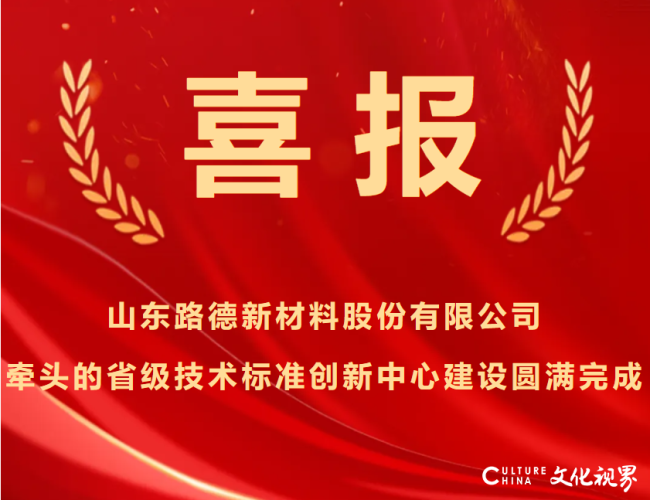 山东路德新材料承担的省级技术标准创新中心建设圆满完成