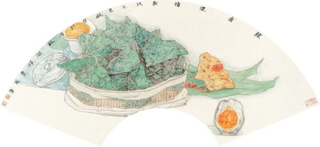 “扇·食·记——贾发军小品画展”丨杨宏鹏:他以尺素扇面为纸,定格市井烟火里的文化根脉
