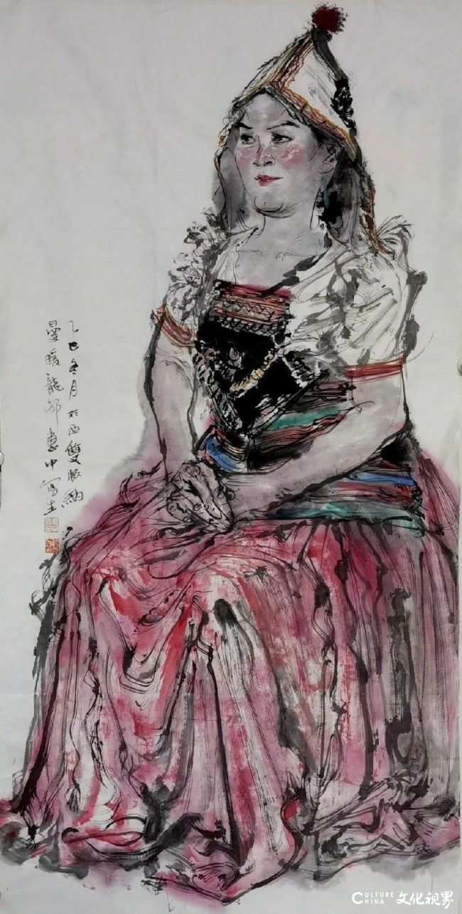 任惠中·水墨人物画丨撷南滇墨,塑傣乡魂,纸上立真人