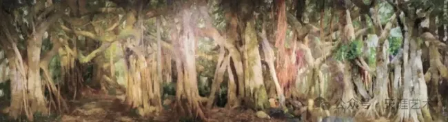 一笔椰风,万种紫韵——刘贵宾以油彩定格海南的阳光与生机