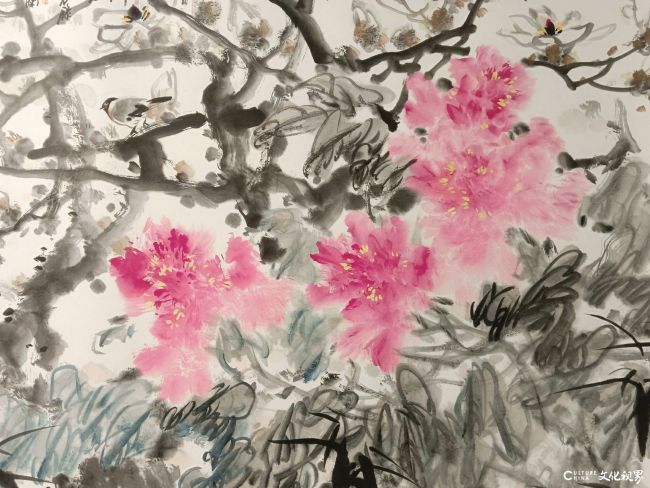 陈永锵先生《芳心不老》花鸟长卷局部3.jpg