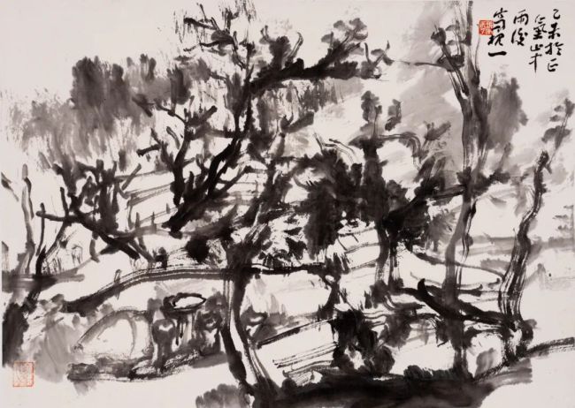 邹本虹·水墨画 | 粗砺与温润、恣肆与沉静在纸间相融相生,诉说着对天地万物的敬畏