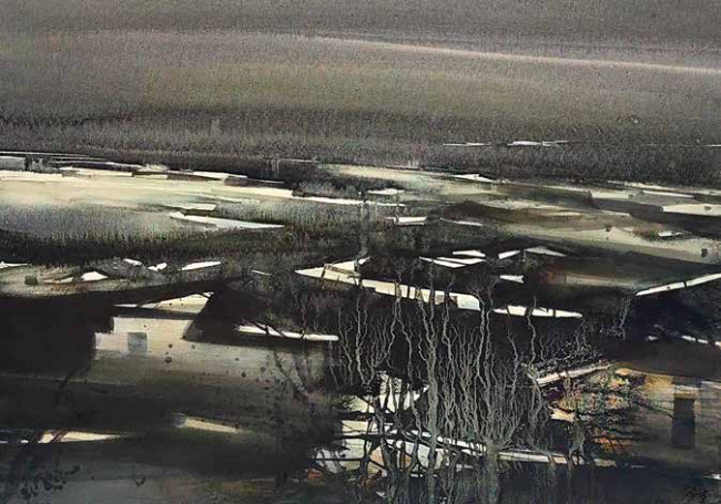 丁寺钟·水彩画 | 极度张扬而富有个性的色块与光影，赋予画面强烈的视觉冲击力