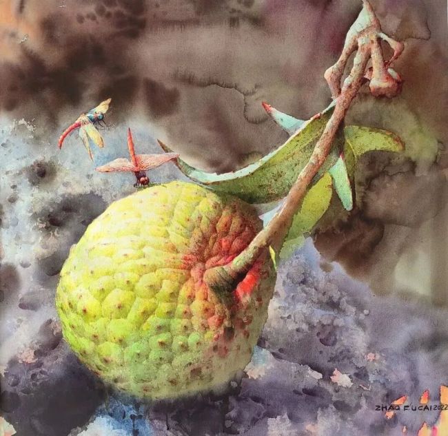 水彩润丹荔，一笔醉岭南——赏赵福才笔下的荔枝风雅