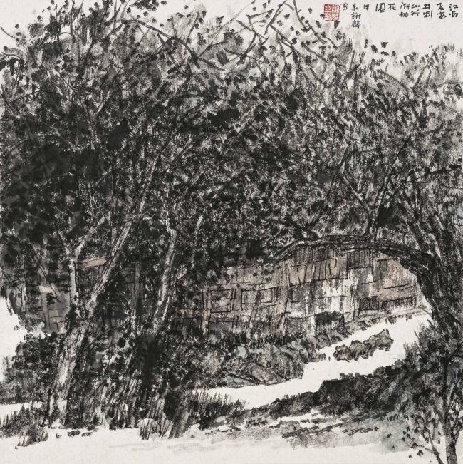 5.谢麟  井冈山红色桃花源 66×66㎝ 2024.jpg