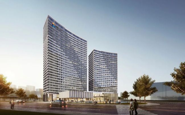 坐标绿地济南全球贸易港——沃尔德集团举行办公大楼开工动土仪式