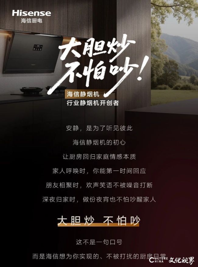 大胆炒，不怕吵——海信静烟机“安静”上市