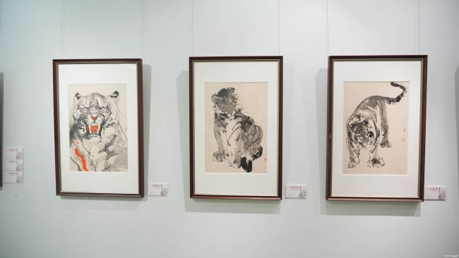 “山君气度——刘扬画虎作品展”昨日在济南隆重开幕