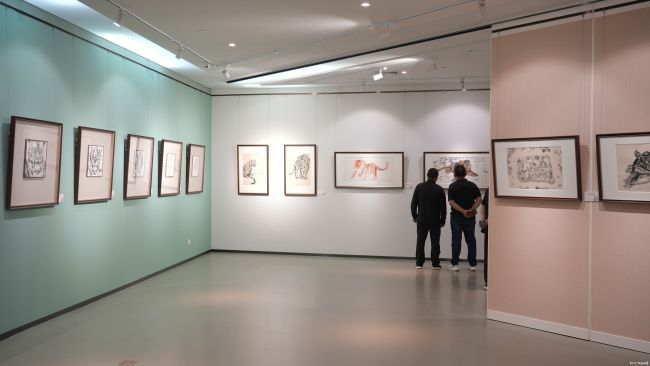 “山君气度——刘扬画虎作品展”昨日在济南隆重开幕