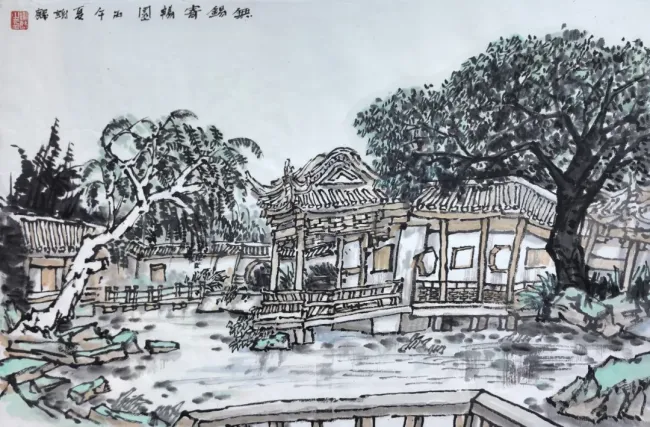 锡城墨事——中国画名家无锡写生丨谢麟：山水入画，一纸纳千境