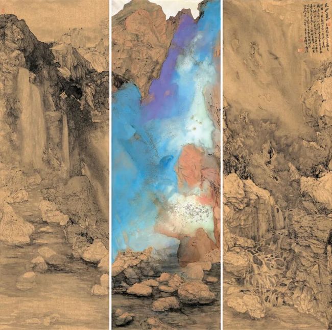 曹俊·山水画 | 在富有传统意味的深度和宁静中，展现西方抽象绘画的力量