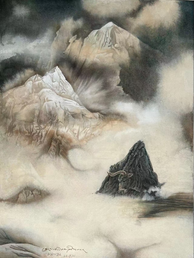 【DeepSeek谈艺】边巴 | 用画笔为一草一木赋予生命的灵光