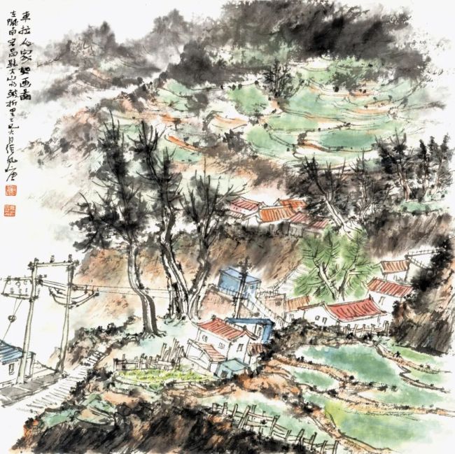 张风塘·中国画 | 画面整体萦绕着清雅的书卷气,尽显东方艺术的灵动气韵