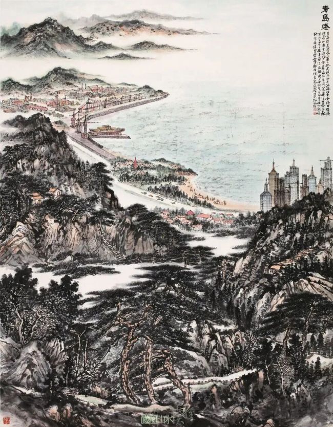 张风塘·中国画 | 画面整体萦绕着清雅的书卷气,尽显东方艺术的灵动气韵