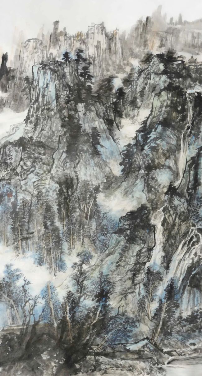 一幅画的诞生|夏荷生《黄山烟云图》:柔美虚灵 清新隽秀