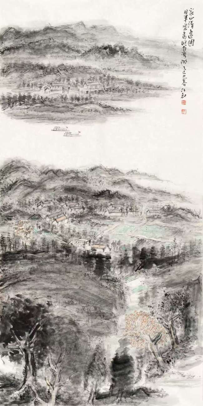 【DeepSeek谈艺】桂行创·山水画 | 粗犷中见精微，雄强中显灵秀