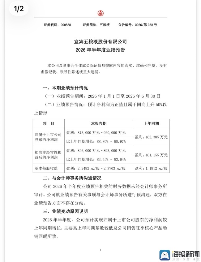 白酒业“半年考”：五粮液“独增”撑场面，“主动去库存”难掩行业阵痛