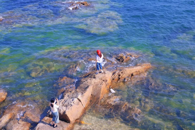 威海市环翠区：来海源公园，邂逅 "果冻海"