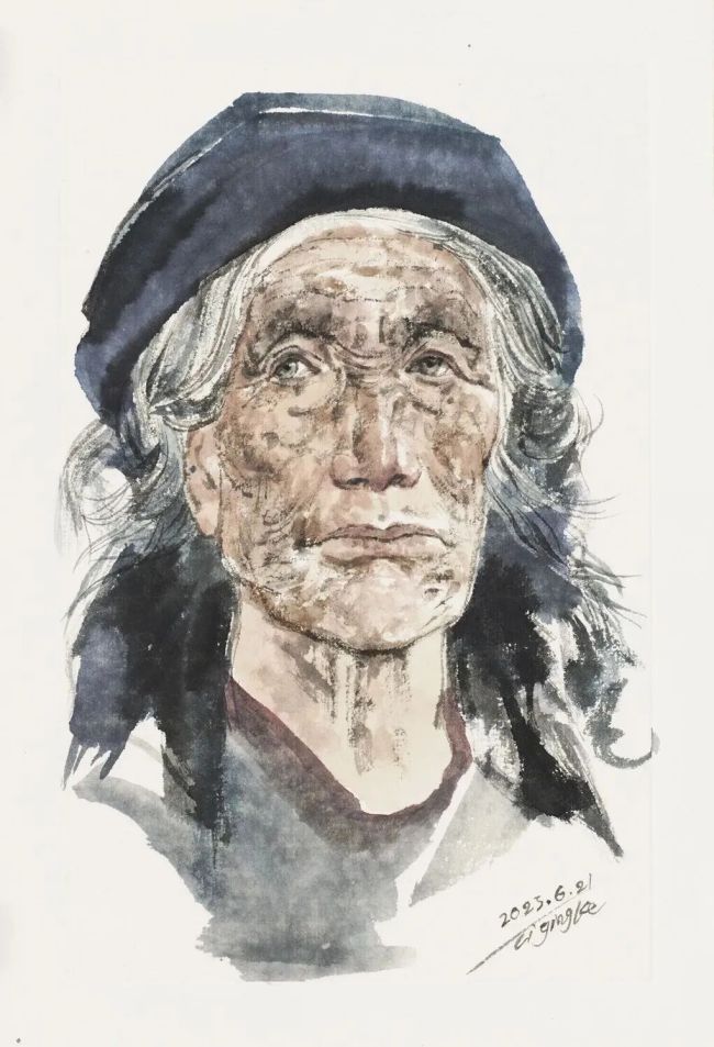 李青稞·工笔人物画 | 以淡彩观照世间百态,于精微工笔中见时代精神肌理