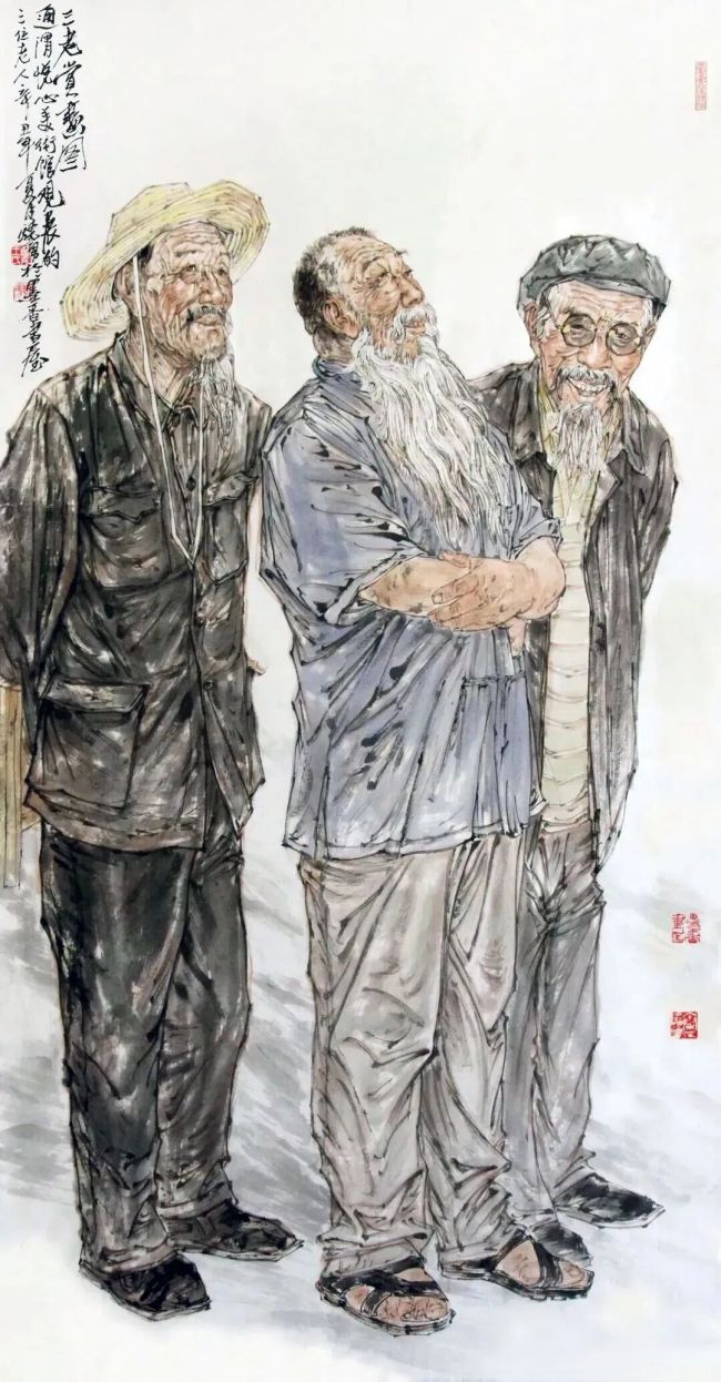 王骁勇·人物画 | 以工笔重彩绘人间众生,定格高原上质朴纯粹的生命微光