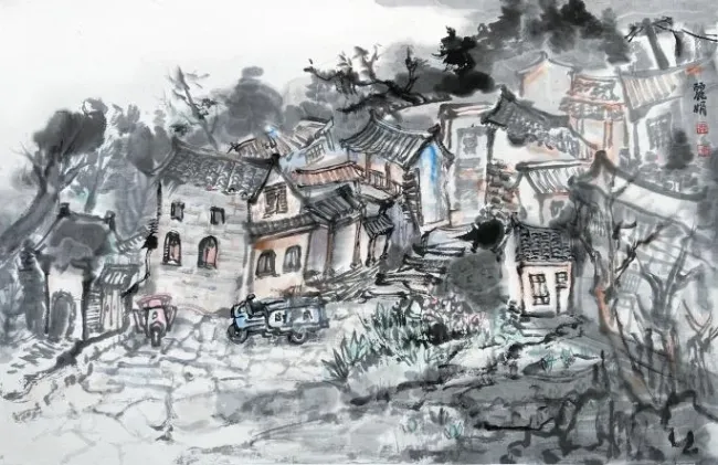 郭丽娟·写意山水丨在山川的褶皱与村落的炊烟中,体会着生命与土地的深沉羁绊
