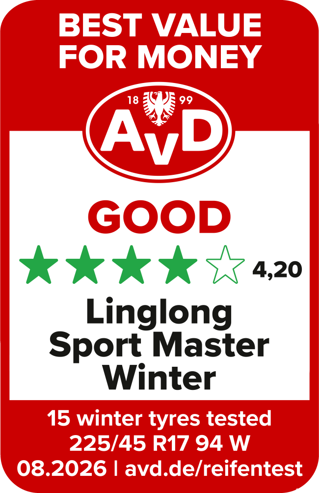 欧洲权威机构测试结果发布，玲珑SPORT Master系列轮胎获评“价值冠军”