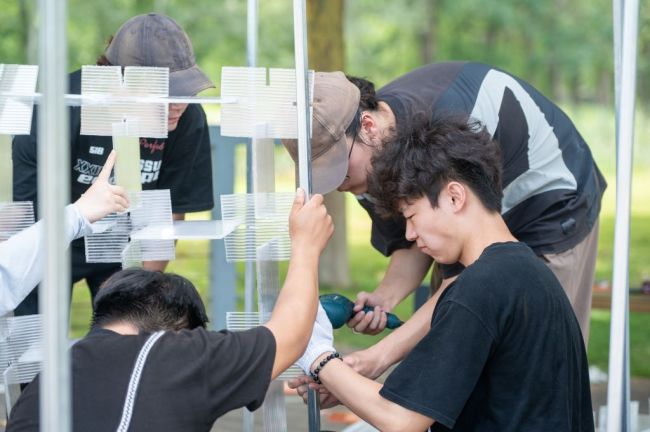 相约低碳沣西，共鉴生态之美—沣西新城政-校-企联合成功举办建筑实体搭建路演活动