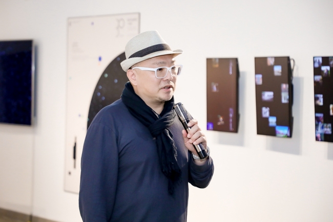 北服·天美《元梦之星》游戏联合实验室主任、北京服装学院教授丁肇辰教授为本次展览致词