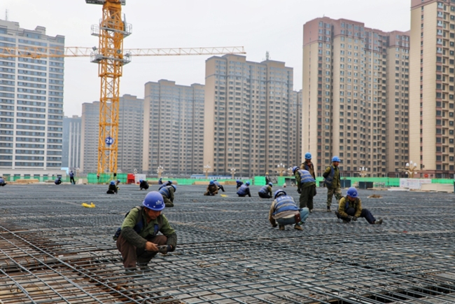 神木市全民健身中心项目主体结构已完成90%