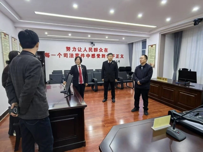 子洲法院党组书记惠东东督导检查巩衔工作