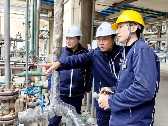 延化党委书记张探招督导检查安全生产示范点创建及6S管理工作