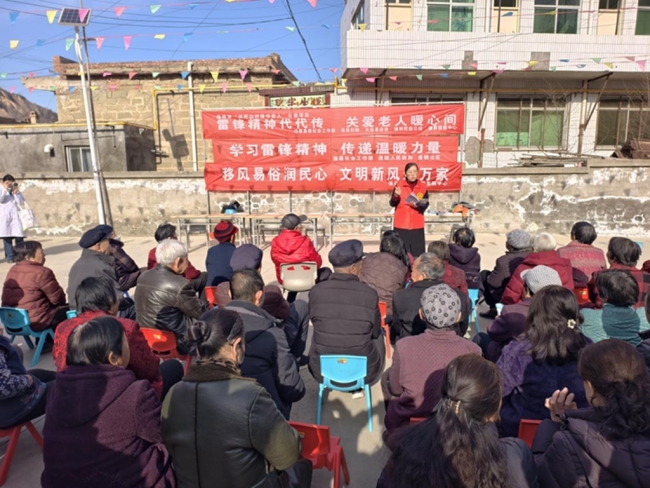 陕西佳县开展移风易俗进社区宣传活动