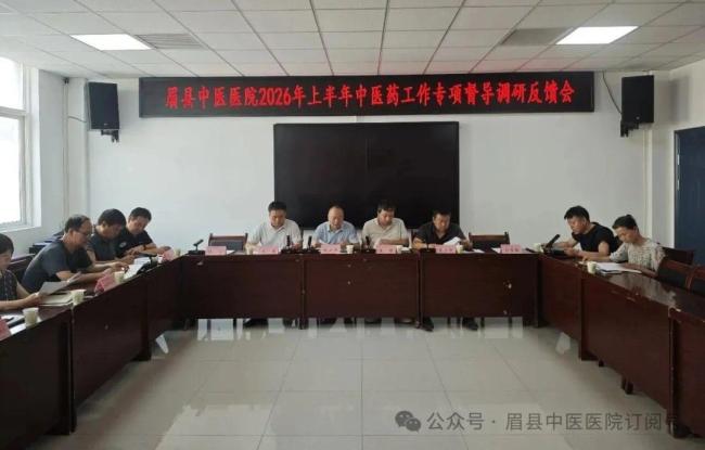 眉县中医医共体召开2026上半年中医药工作专项督导反馈会