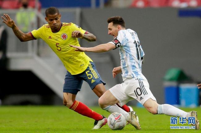 阿根廷4-3闯入决赛美洲杯决赛
