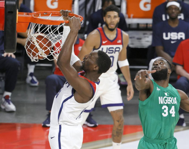 美国男篮热身赛输球 尼日利亚20记三分造大冷门