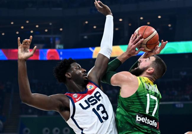 篮球世界杯丨七人得分上双 立陶宛队送美国队首败