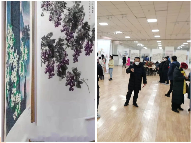“艺旅情怀”河东五人画展在运城市文化馆举办