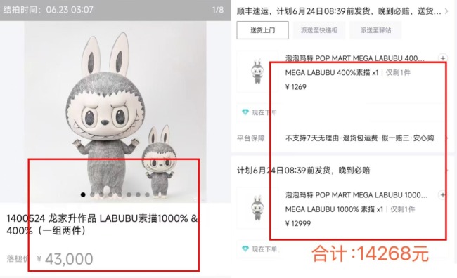 调查丨拍出51万元的LABUBU，12天后同款落槌遭“腰斩” 潮玩拍卖也会有“郁金香泡沫”吗？