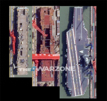 美媒称中国秘密打造“两栖巨兽” 076型攻击舰现身