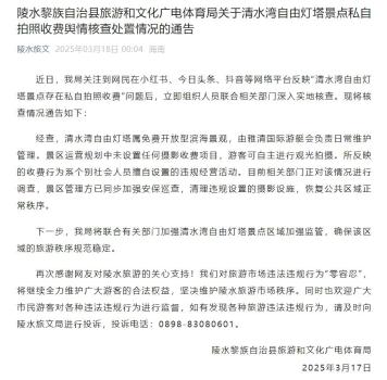 海南通报景点私自拍照收费 违规经营被查