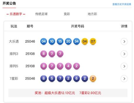 大乐透开出4注一等奖 每注1000万元 最新开奖结果揭晓