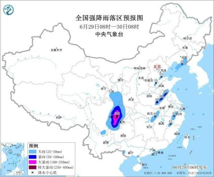 四川局地將有特大暴雨 伴有強對流天氣