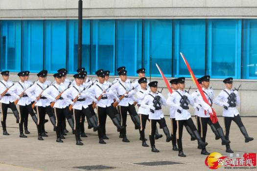 香港金紫荊廣場(chǎng)響起《如愿》 慶祝特區(qū)成立28周年