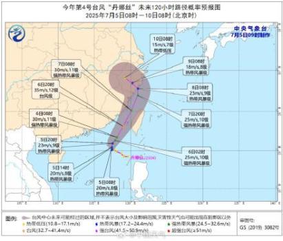 臺(tái)風(fēng)丹娜絲走位有多刁鉆 路徑突變引關(guān)注