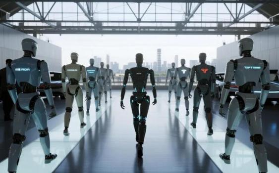 马斯克的对手真的来了 小鹏人形机器人引发热议