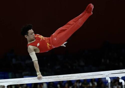 邹敬园夺体操男子双杠金牌 完美表现锁定胜局