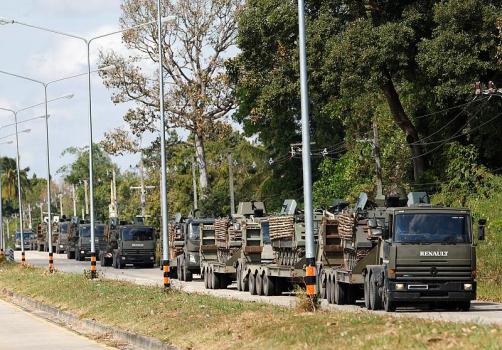 泰軍方稱(chēng)柬埔寨使用火箭炮襲擊平民 4名平民受傷