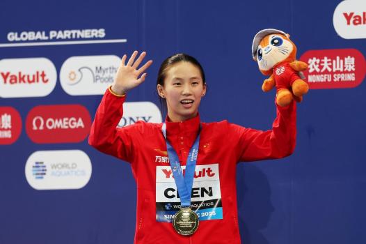 陈芋汐当选世界泳联年度最佳女子跳水运动员 中国跳水再创辉煌