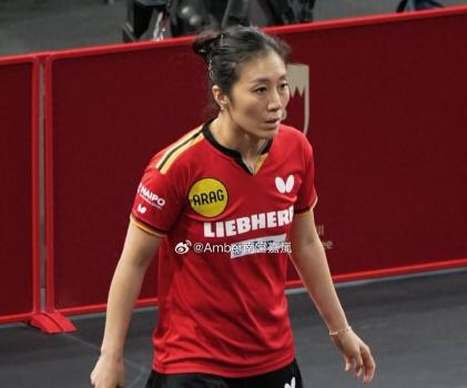 朱雨玲4-2击败韩莹 闺蜜对决精彩纷呈